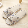 Non-slip slippers for beloved indoor suitable for men and women, 2023, cotton and linen, wholesale
