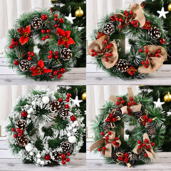 New Christmas Decoration Wreaths Handmade Christmas Wreaths Door Hanging Window Props Arrangement Decoration Wholesale