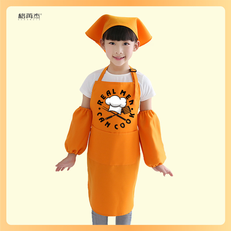 Ropa de pintura para niños delantal antiincrustante personalizado LOGO arte pintura ropa jardín de infantes bebé comiendo ropa cintura impresión