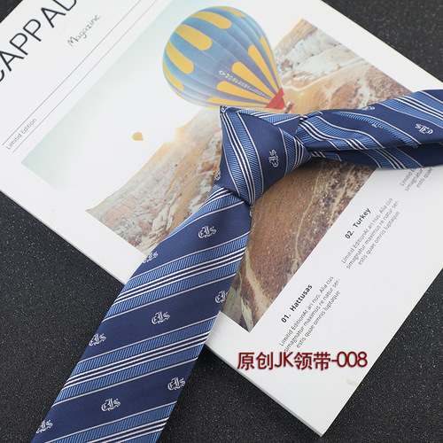 Design JK/DK hand-tied tie Japanese school tribute college style with shirt uniform plaid skirt direct supply