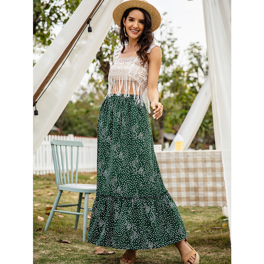 floral high waist long skirt NSSA26519