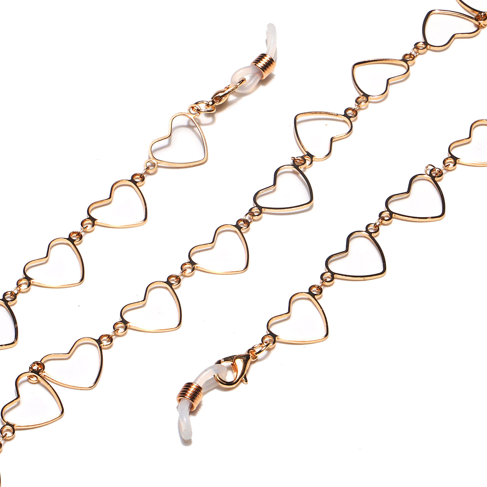 Copper Heart Glasses Chain display picture 1