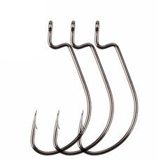 Lure soft bait hook barbed reinforced lure hook high carbon wide belly crank hook factory wholesale