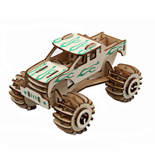 Cross-border stall hot-selling 3D three-dimensional puzzle hand-made wooden assembly model windmill educational diy toys
