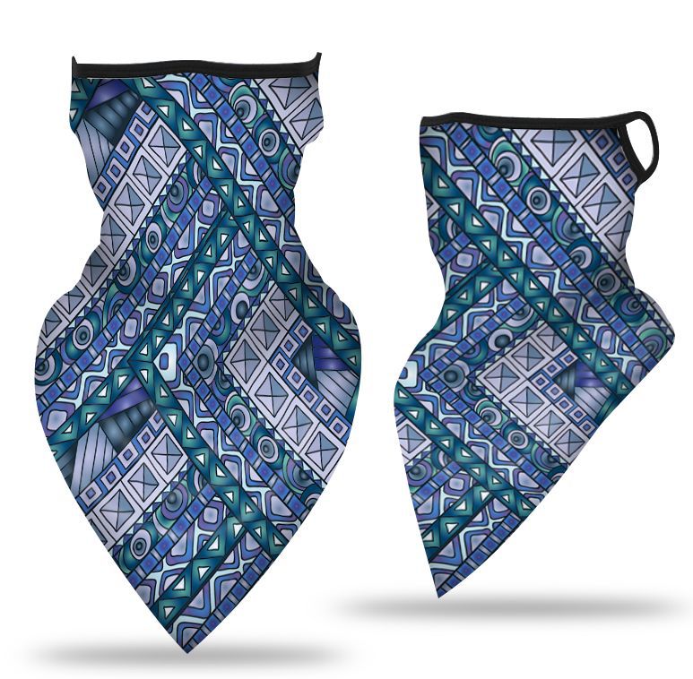 Oído-colgando triángulo bufanda hielo malla de seda máscara transpirable cuello cubierta al aire libre equitación pesca a prueba de viento protector solar cara toalla bufanda