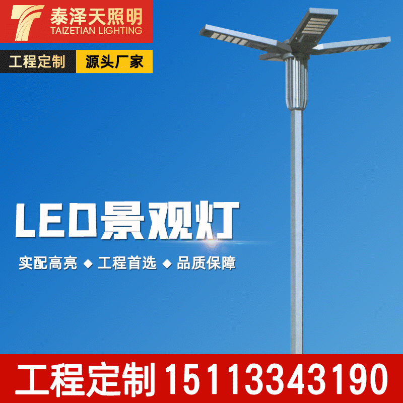 厂家定制led景观灯工业园区道路照明 户外亮化工程景观灯中山厂家