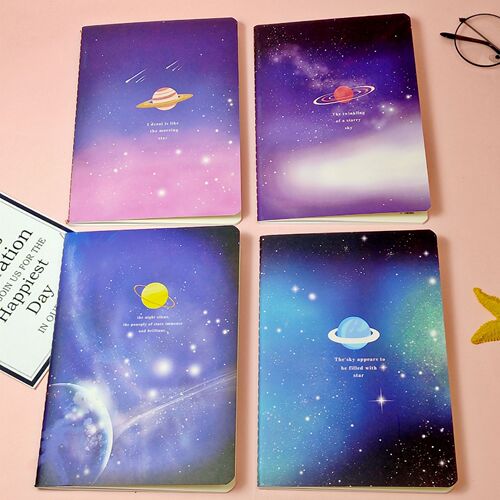 Cartoon notebook A5 creative sewing notebook student small fresh thick stitched diary soft copy notepad