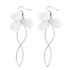 Brand long fresh earrings, flowered