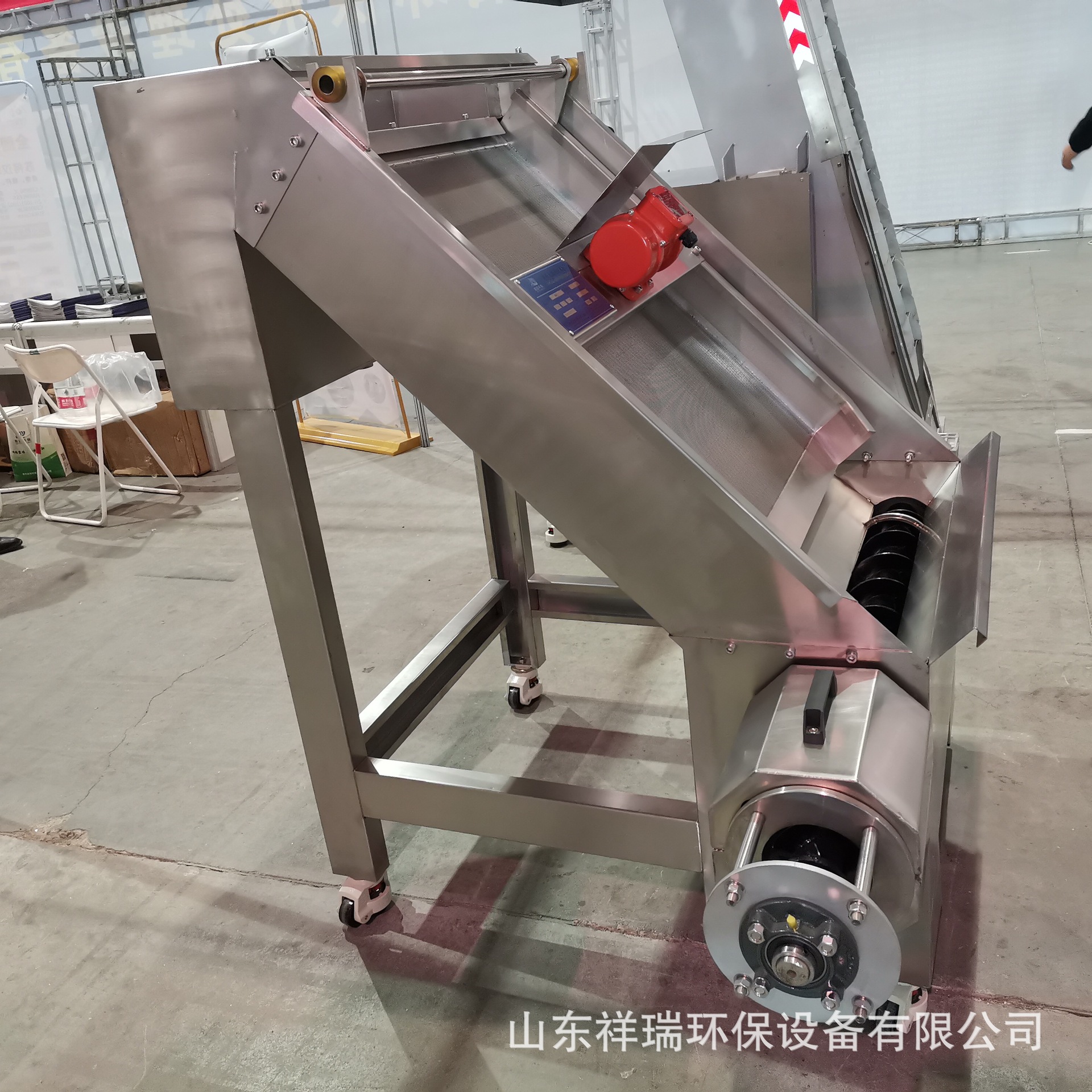 厂家直供不锈钢斜筛式固液分离机 猪粪处理器维护简单 干湿分离机