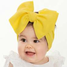 18色 ins新款歐美發飾兒童DIY布藝發帶嬰兒寶寶蝴蝶結發帶頭花
