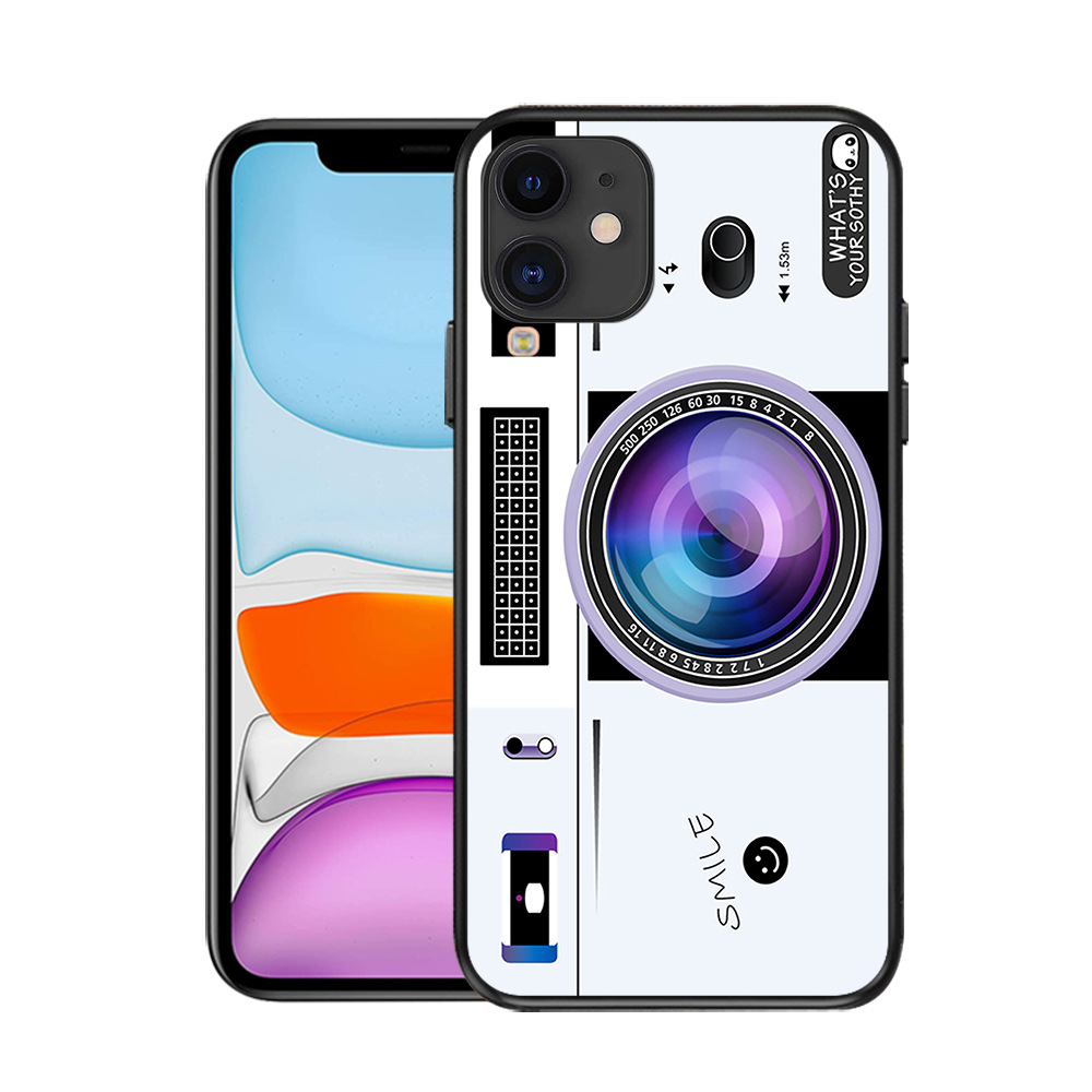 40g Weight iPhone Applicable Brands Phone Cases Classification tpu Material Camera, Tape Pattern Funny Style Tpu Camera Tape Funny Phone Cases Phone Accessories 29
