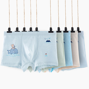 男童内裤 盒装A类纯棉儿童平角裤卡通中小童男孩宝宝内裤厂家直销