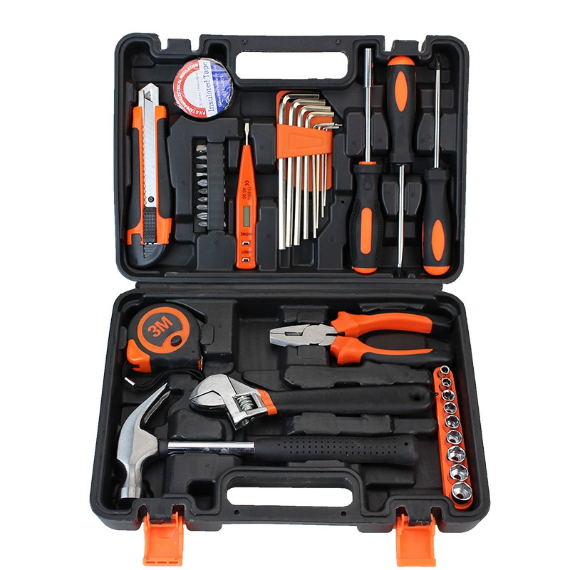 Hardware Toolbox Set, Multi-Piece Home Repair Kit, Portable Case, 9–157 pcs