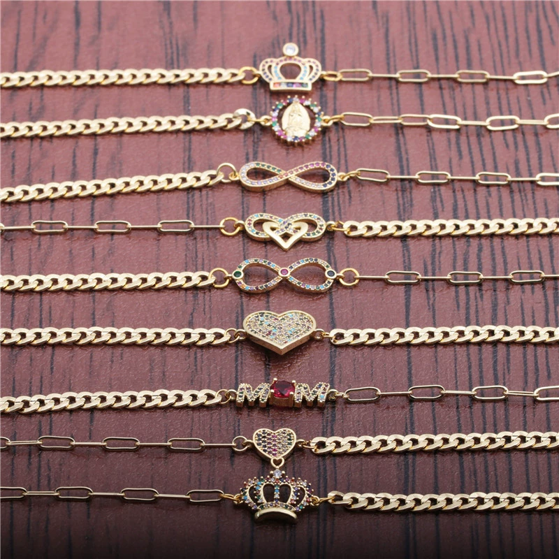 (Cross-border trading), jewelry, accessory hip-hop style, bracelet with zircon, punk style, European style, micro incrustation