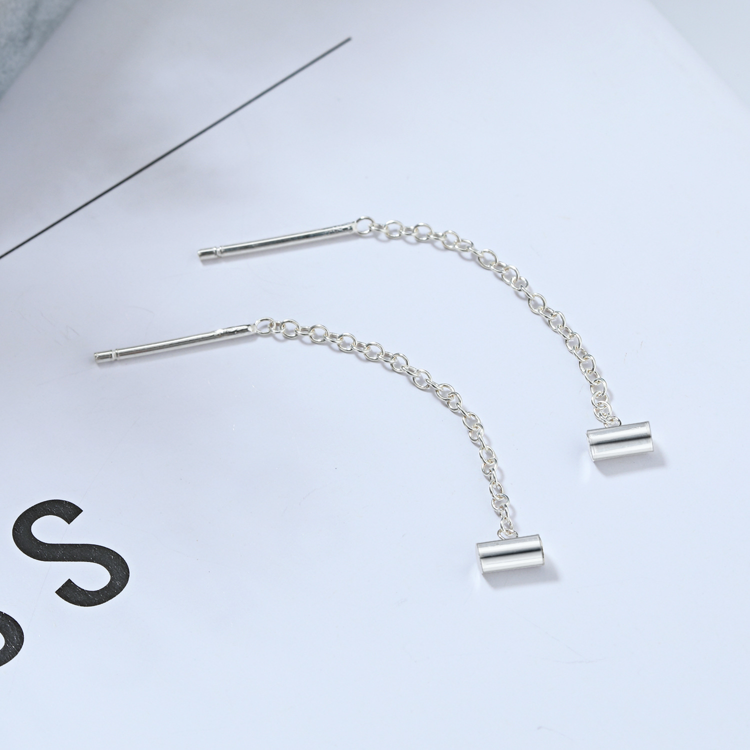 5g Weight 925 Sterling Silver Ear Needle Material Ear line Classification 1 Pair Quantity Holiday, Daily Occasion 925 Sterling Silver Material Geometric, Star, Heart Shape Pattern Women's Gender Casual, Simple Style Style 1 Pair 925 Sterling Silver Geometric Star Heart Shape Ear Line 30