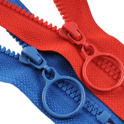 Manufacturer wholesale plastic teeth clothing No. 3 zipper luggage pillow color zipper resin closed tail zipper