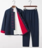 Dark blue red buckle
