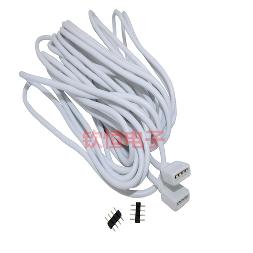 10 м RGB световая полоса Удлинительный кабель без сварки светодиодная красочная световая полоса соединительная линия 4P гнездовой контактный контроллер соединение с двойной головкой