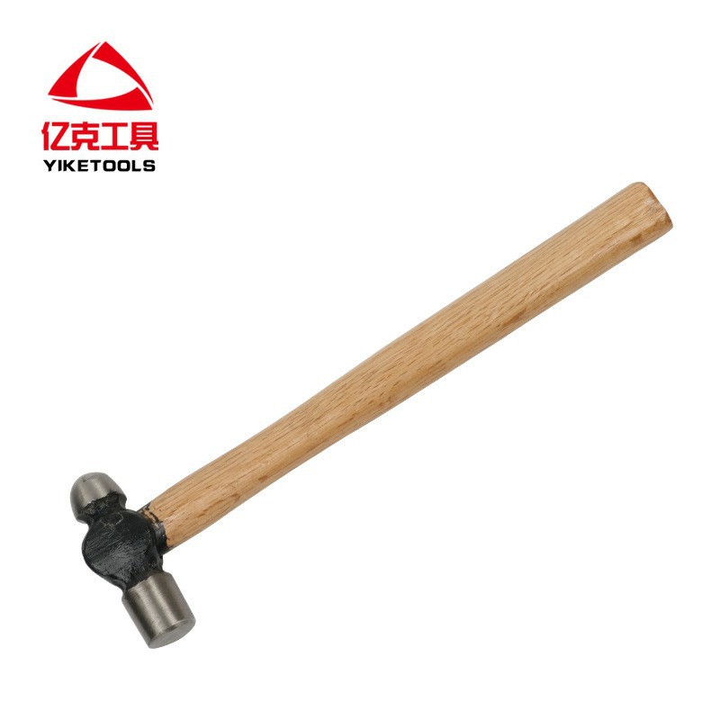 厂家批发五金锤子 锻压榔头木柄圆头锤家用高碳钢锤子铁榔头锤