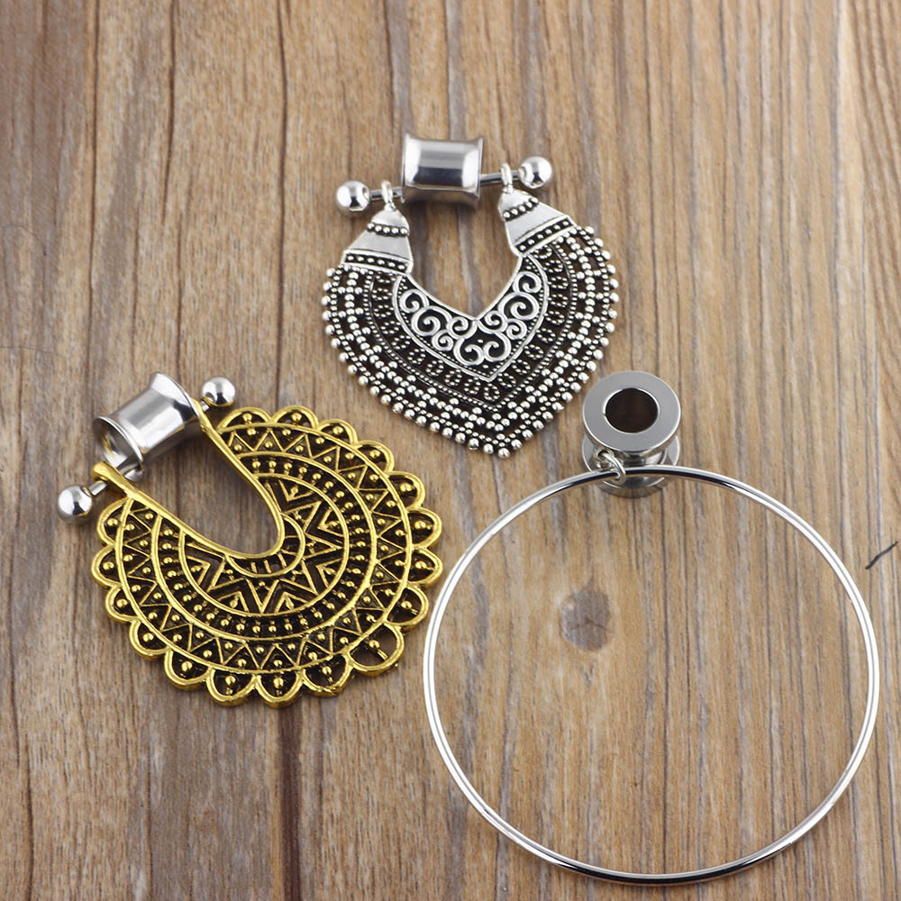 Pointed titanium steel lip stud product view