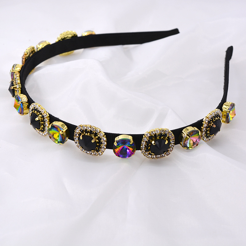 2021 Nouveau Strass Bandeau Bandeau Diamant Coréenne Cheveux Accessoires Fumei Perle Européen Et Américain Style Baroque En Épingle À Cheveux display picture 3