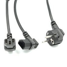 CE歐規90度鋤彎頭品字尾C13 L型歐式歐標音箱空氣鍋適配器電源線