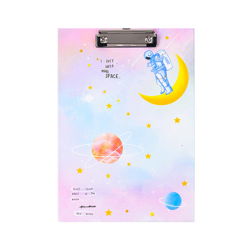 Magic card simple cartoon A4 board clip paper folder board large writing pad clip folder office stationery