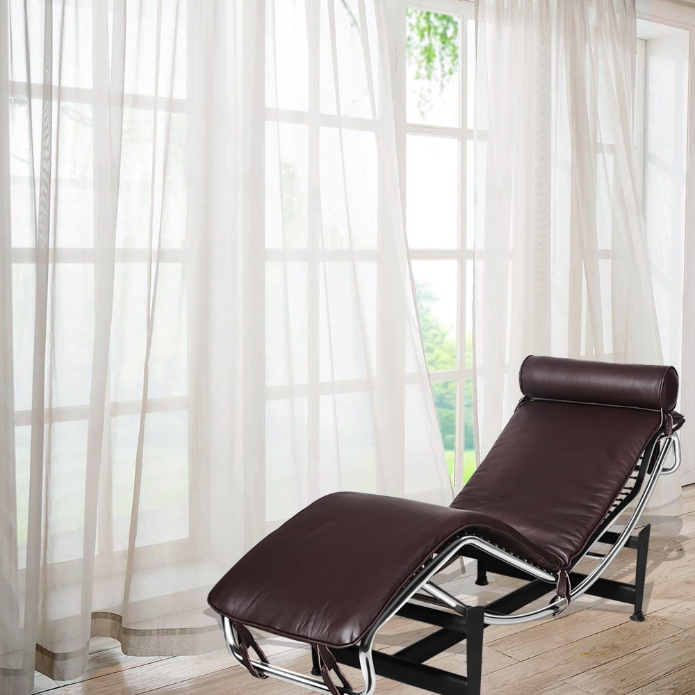 LC806B新品LC4午休躺椅LC4柯布西耶躺椅懒人沙发真皮沙发现货代发