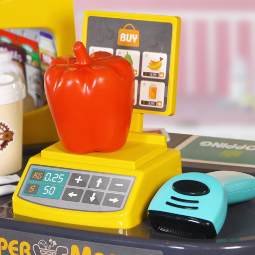 Cross-border super shopping combination play house children's role-playing scene play toy with scanner cashier kindergarten