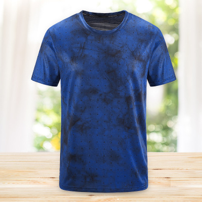 新品运动款修身速干短袖T恤  可定制logo短袖上衣  厂家现货批发|ms