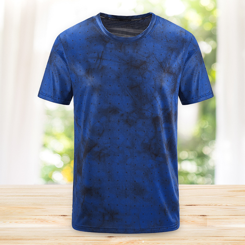 新品运动款修身速干短袖T恤  可定制logo短袖上衣  厂家现货批发|ms