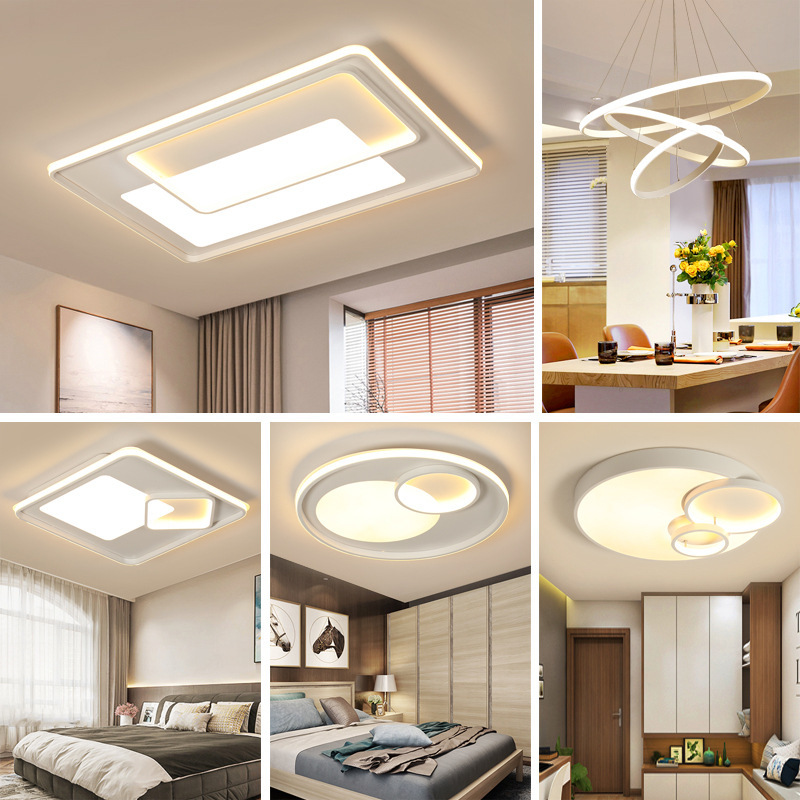 The whole house lamps and lanterns Package Living room lights Modern simplicity atmosphere Sanshiliangting Complete Ceiling lamp Northern Europe suit combination