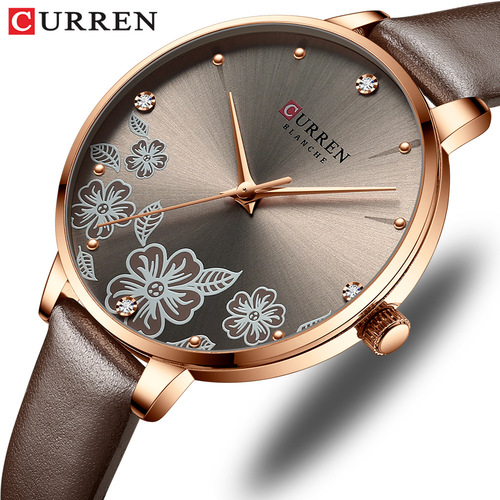 Curren/Karen 9068 Women's Watch, Waterproof Quartz Watch, Fashion Casual Strap Watch, Foreign Trade Watch