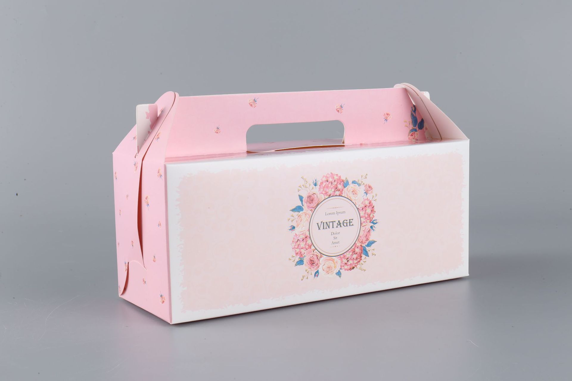 Despacho directo de fábrica caja de embalaje sushi material de Tarjeta blanca de grado alimenticio con mango caja de embalaje de papel