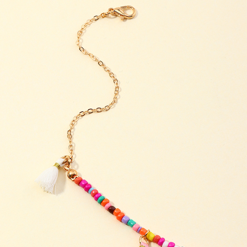 Dz0098 Ornament Personality Europe And America Cross Border Multicolored Tassel Waist Chain Bohemian Ethnic Style Bead display picture 5