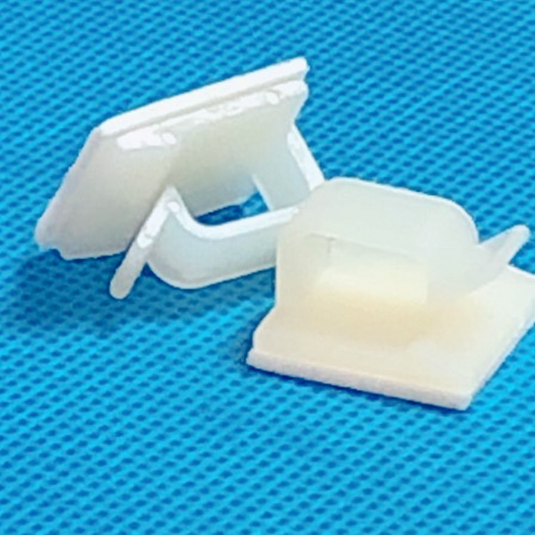 电线固定夹理线器粘式排线座 黑/白线扣卡子WCL-4（100只）