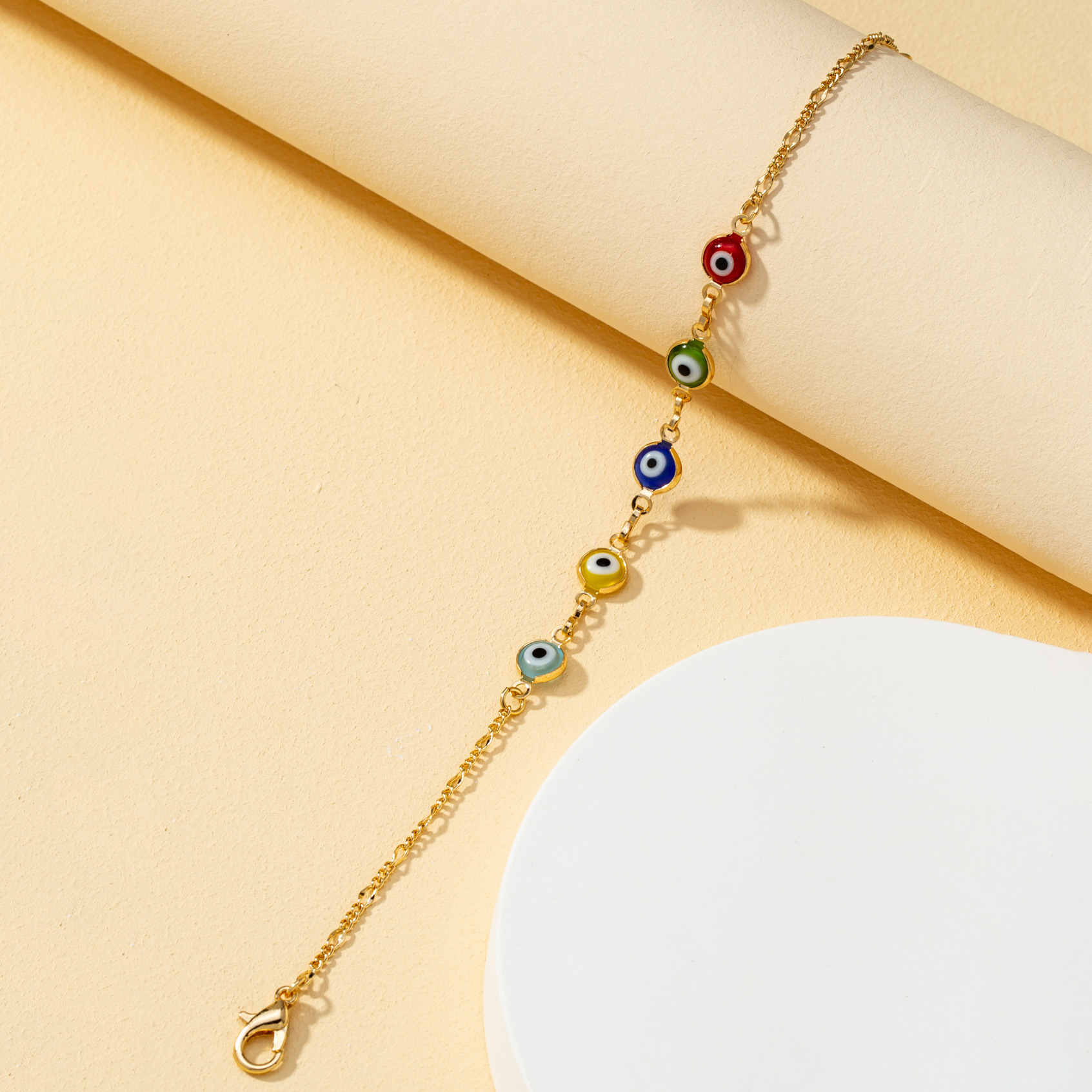 5g Weight Letter Artificial Gemstones Alloy Wholesale Chain & Link Bracelets