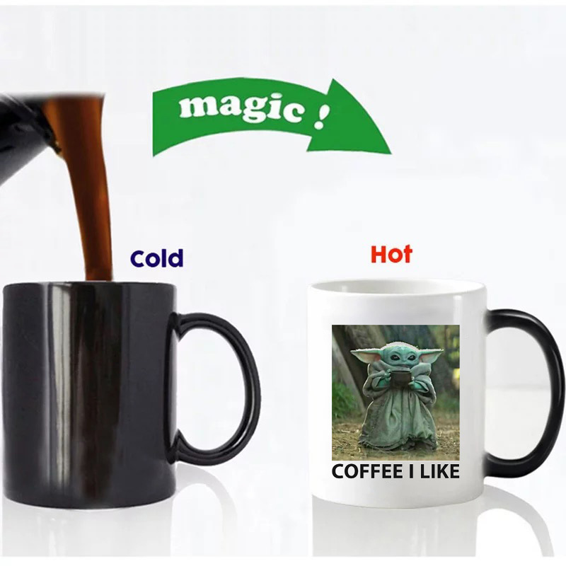 baby yoda Star Wars baby yoda color change mug ceramic temperature magic coffee breakfast cup
