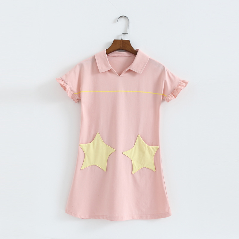 新款儿童睡裙夏季新款中大童家居服女童睡衣长裙棉质连衣裙