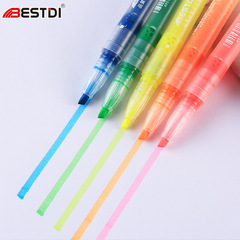 Direct liquid highlighter, press color marker pen, handbook, students use to highlight key points and take notes highlighter set
