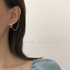 Silver needle, fashionable earrings, ear clips, silver 925 sample, internet celebrity