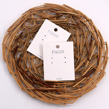 耳环卡纸耳钉卡牌首饰包装卡板韩国925银针卡牌首饰包装可定logo