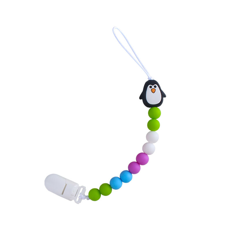 Explosivo bebé suministros plástico chupete clip bebé calmante silicona animal coche juguete mordedor cadena