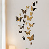 Acrylic Mirror Wall stickers Cross border Selling butterfly Mirror stickers 3d decorate Wall stickers Self-adhesive decorate Gum Wall stickers