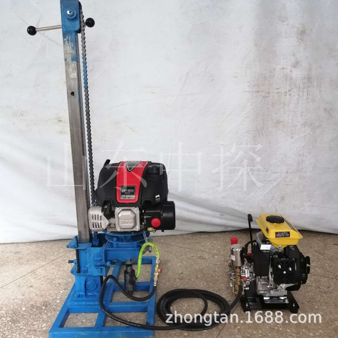 现货直销立式地质勘探钻机 岩石钻孔取芯机设备 30米地表岩心钻机