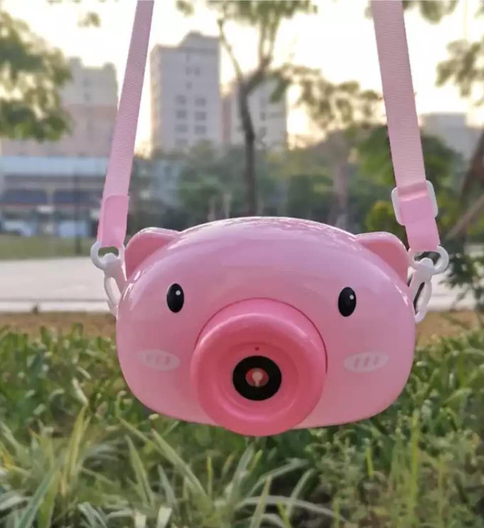 网红同款小猪泡泡相机泡泡机玩具儿童全自动灯光音乐少女心泡泡枪|ru