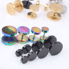 Double-sided ear clips hip-hop style, accessory, earrings, Korean style