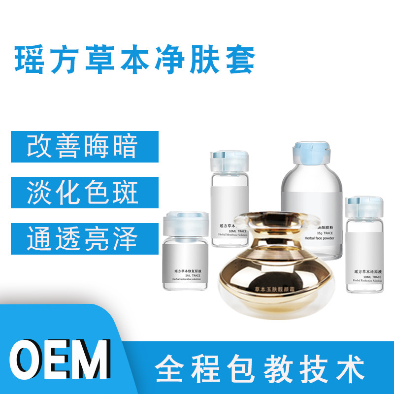 厂家直销淡化斑点抑制黑色素的产生斑瑶芳草本净肤套OEM代加工|ms