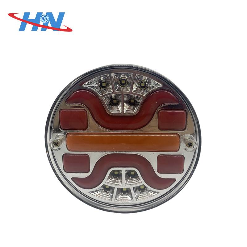 Remolque universal luz redonda LED camión luz lateral logística camión hamburguesa luz bomba coche luz trasera