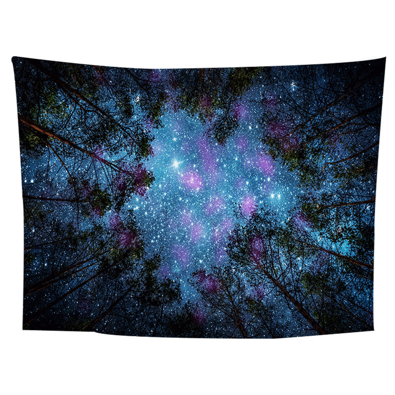 厂家直供DIY ins波西米亚曼陀罗风景森林骷颅头家居装饰挂布挂毯